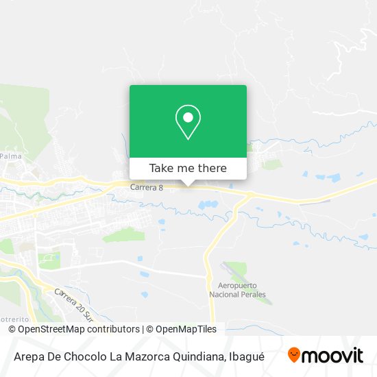 Arepa De Chocolo La Mazorca Quindiana map