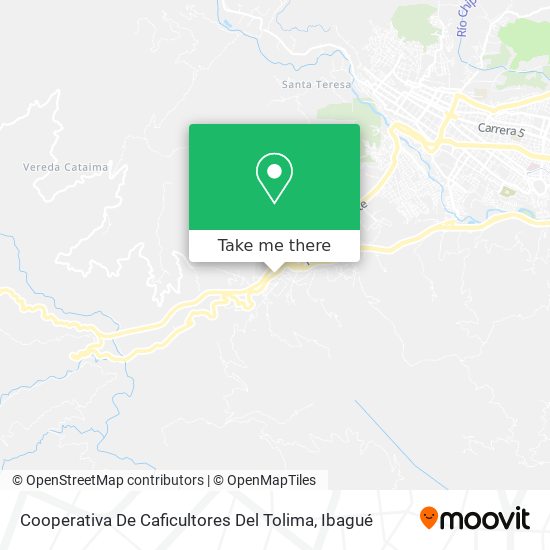 Cooperativa De Caficultores Del Tolima map