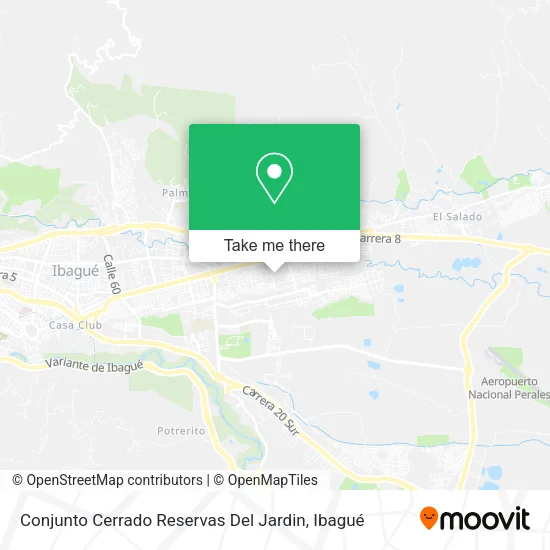 Mapa de Conjunto Cerrado Reservas Del Jardin