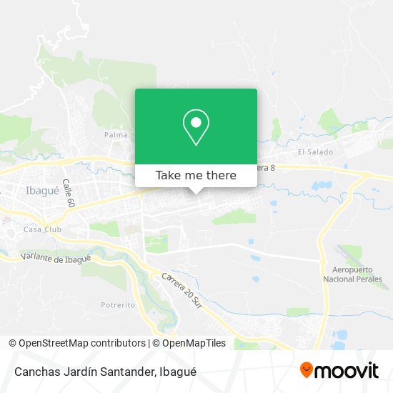 Mapa de Canchas Jardín Santander