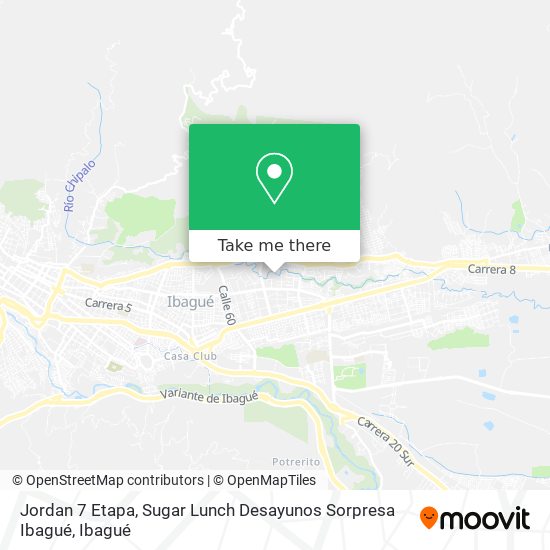 Mapa de Jordan 7 Etapa, Sugar Lunch Desayunos Sorpresa Ibagué