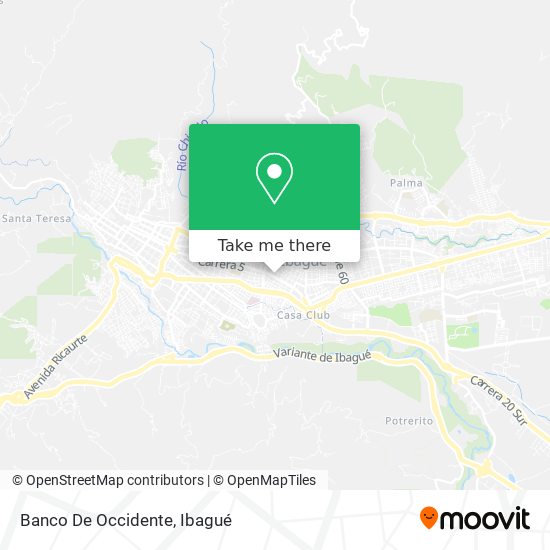 Banco De Occidente map