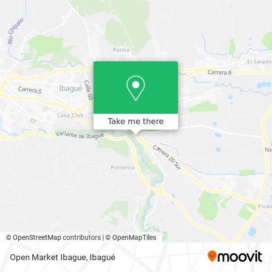 Mapa de Open Market Ibague
