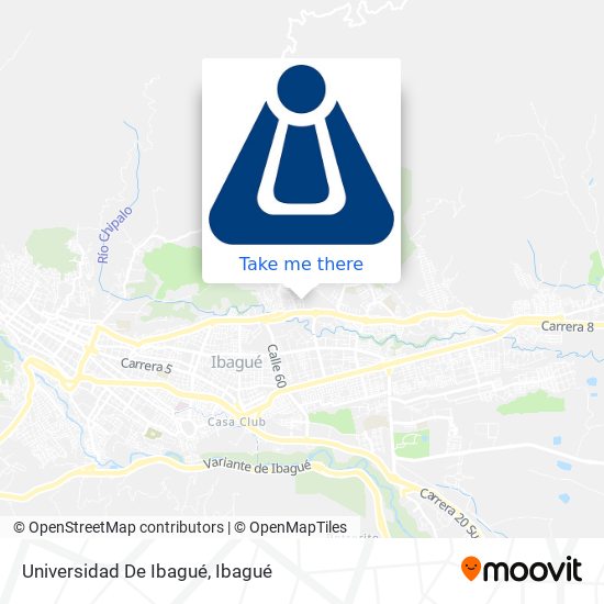 Mapa de Universidad De Ibagué