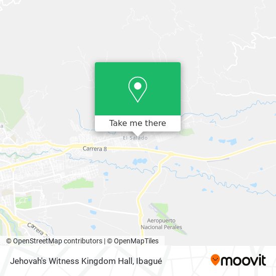 Jehovah's Witness Kingdom Hall map