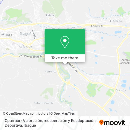 Mapa de Cparraci - Valoración, recuperación y Readaptación Deportiva