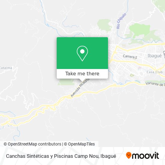 Mapa de Canchas Sintéticas y Piscinas Camp Nou