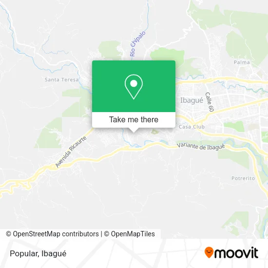 Mapa de Popular