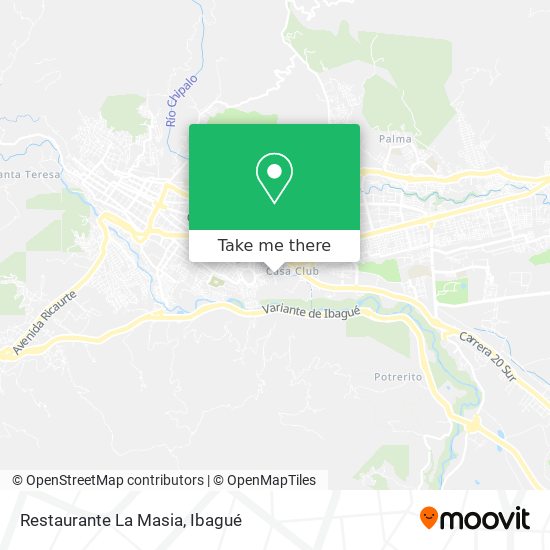 Mapa de Restaurante La Masia
