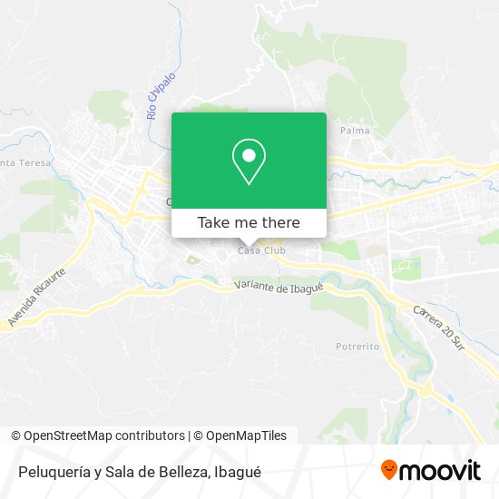 Peluquería y Sala de Belleza map