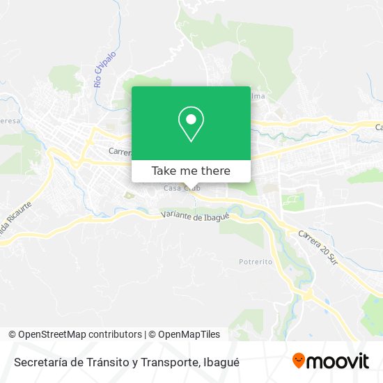 Secretaría de Tránsito y Transporte map