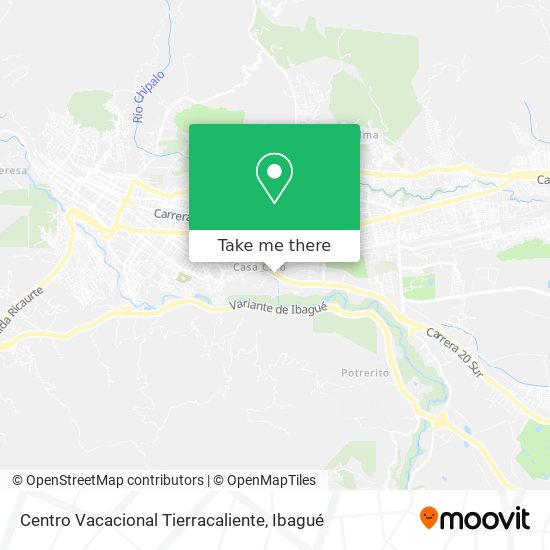 Centro Vacacional Tierracaliente map