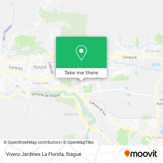 Vivero Jardines La Florida map