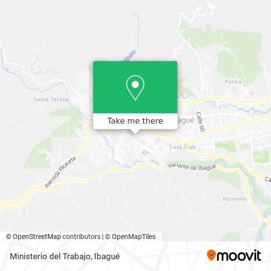 Ministerio del Trabajo map