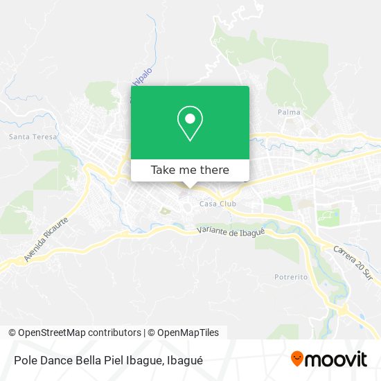 Mapa de Pole Dance Bella Piel Ibague