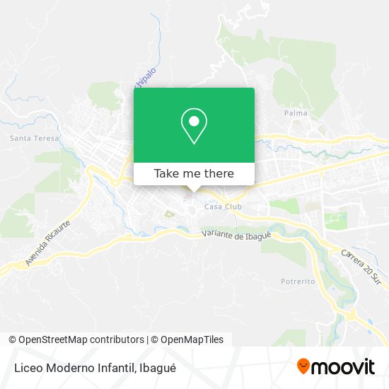 Mapa de Liceo Moderno Infantil