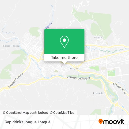 Rapidrinks Ibague map