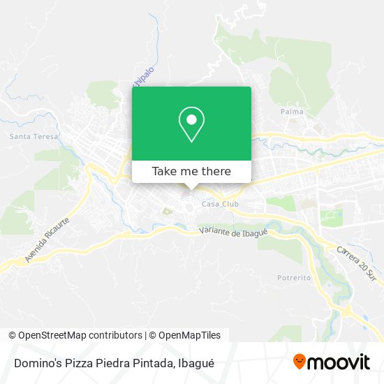 Domino's Pizza Piedra Pintada map