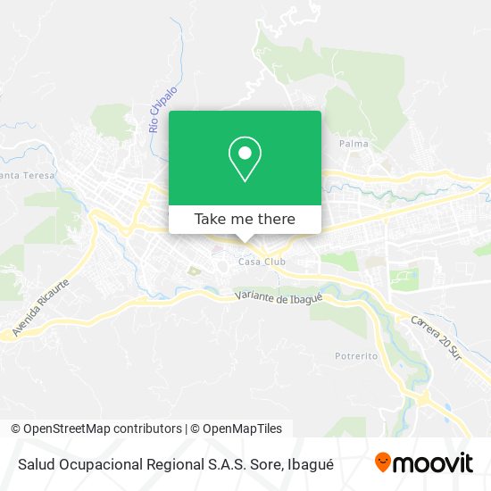 Mapa de Salud Ocupacional Regional S.A.S. Sore