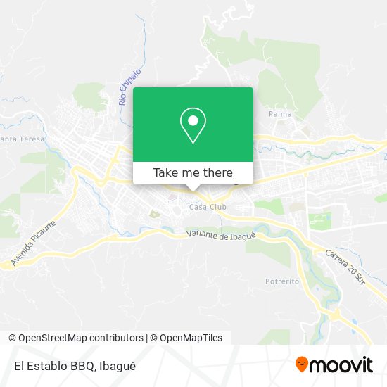Mapa de El Establo BBQ