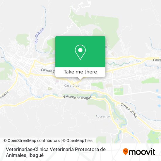 Mapa de Veterinarias-Clinica Veterinaria Protectora de Animales