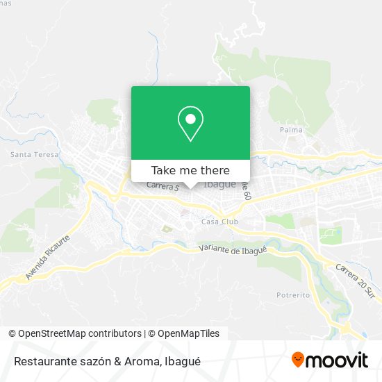Mapa de Restaurante sazón & Aroma