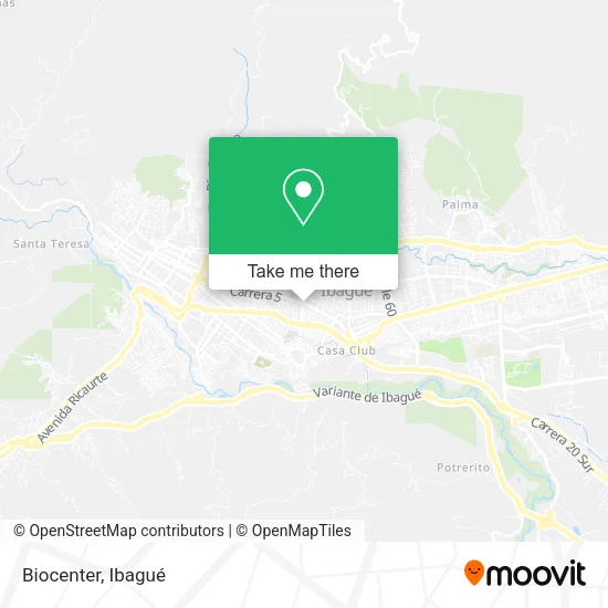 Mapa de Biocenter