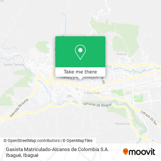 Gasista Matriculado-Alcanos de Colombia S.A. Ibagué map