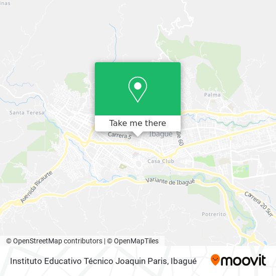 Mapa de Instituto Educativo Técnico Joaquin Paris