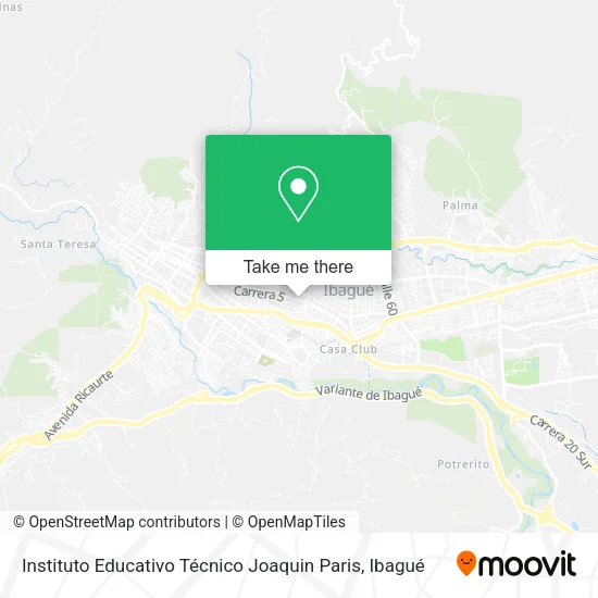 Mapa de Instituto Educativo Técnico Joaquin Paris