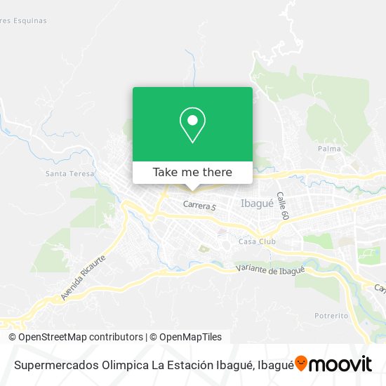 Supermercados Olimpica La Estación Ibagué map