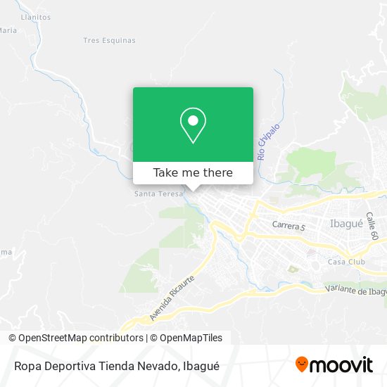 Ropa Deportiva Tienda Nevado map