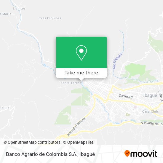 Banco Agrario de Colombia S.A. map