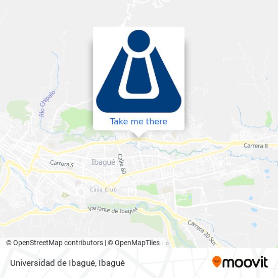 Universidad de Ibagué map