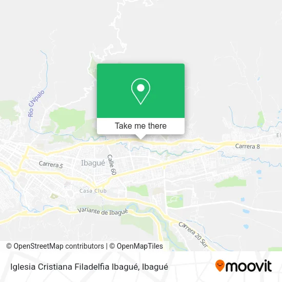 Mapa de Iglesia Cristiana Filadelfia Ibagué