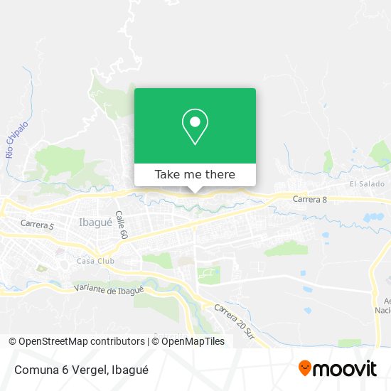 Comuna 6 Vergel map