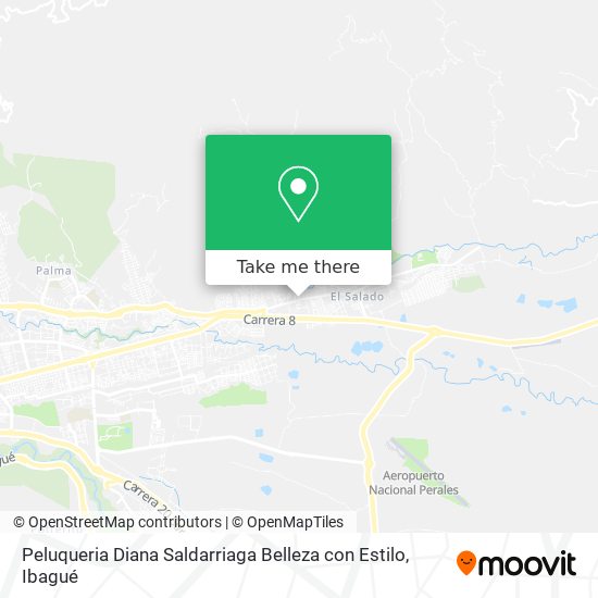 Mapa de Peluqueria Diana Saldarriaga Belleza con Estilo