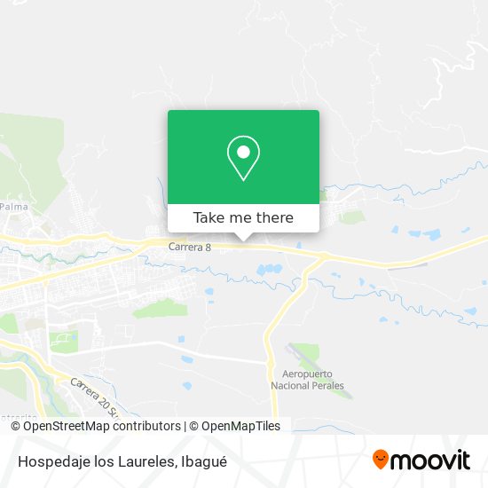 Hospedaje los Laureles map