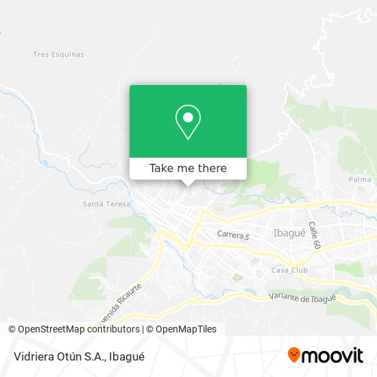 Mapa de Vidriera Otún S.A.
