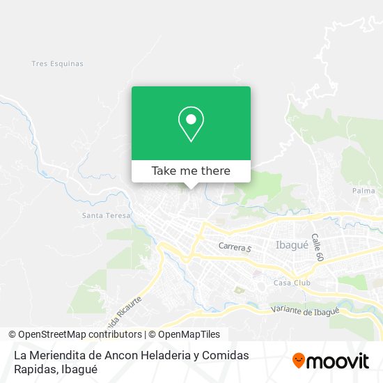 Mapa de La Meriendita de Ancon Heladeria y Comidas Rapidas