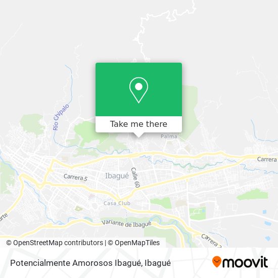 Potencialmente Amorosos Ibagué map