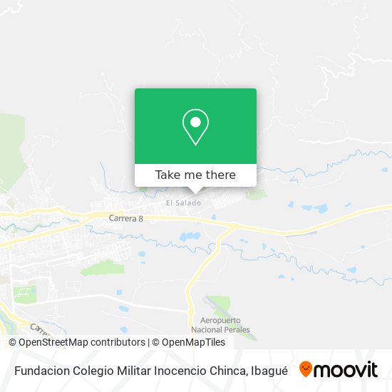 Fundacion Colegio Militar Inocencio Chinca map