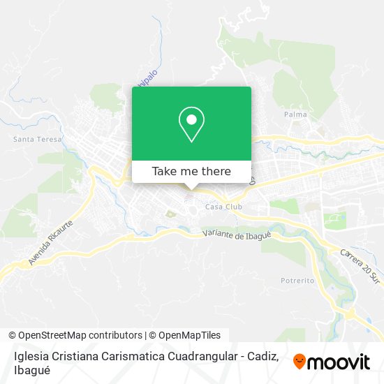 Iglesia Cristiana Carismatica Cuadrangular - Cadiz map