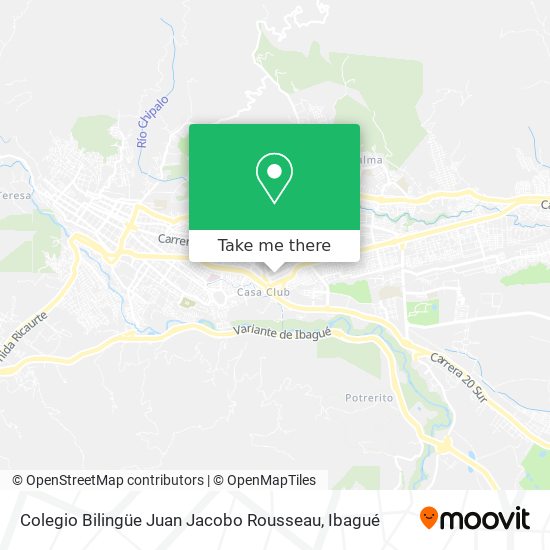 Mapa de Colegio Bilingüe Juan Jacobo Rousseau