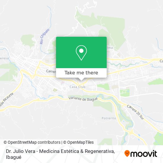 Mapa de Dr. Julio Vera - Medicina Estética & Regenerativa