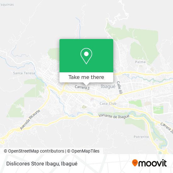 Mapa de Dislicores Store Ibagu