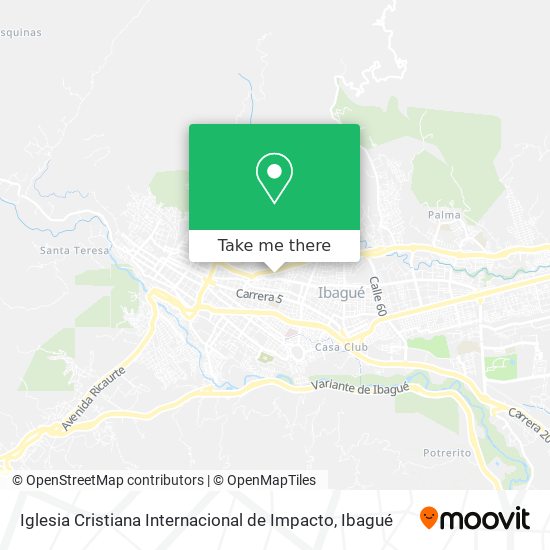 Iglesia Cristiana Internacional de Impacto map