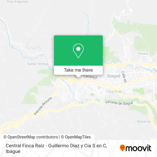Central Finca Raiz - Guillermo Diaz y Cia S en C map