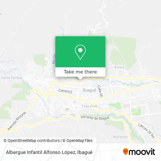 Albergue Infantil Alfonso López map