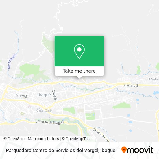 Mapa de Parquedaro Centro de Servicios del Vergel